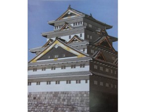 徳川家康が建てた江戸城天守閣の想像図